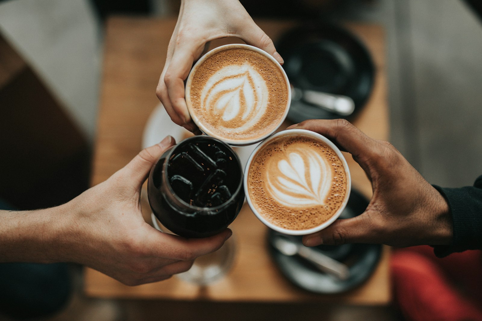 Coffee shared at a table
